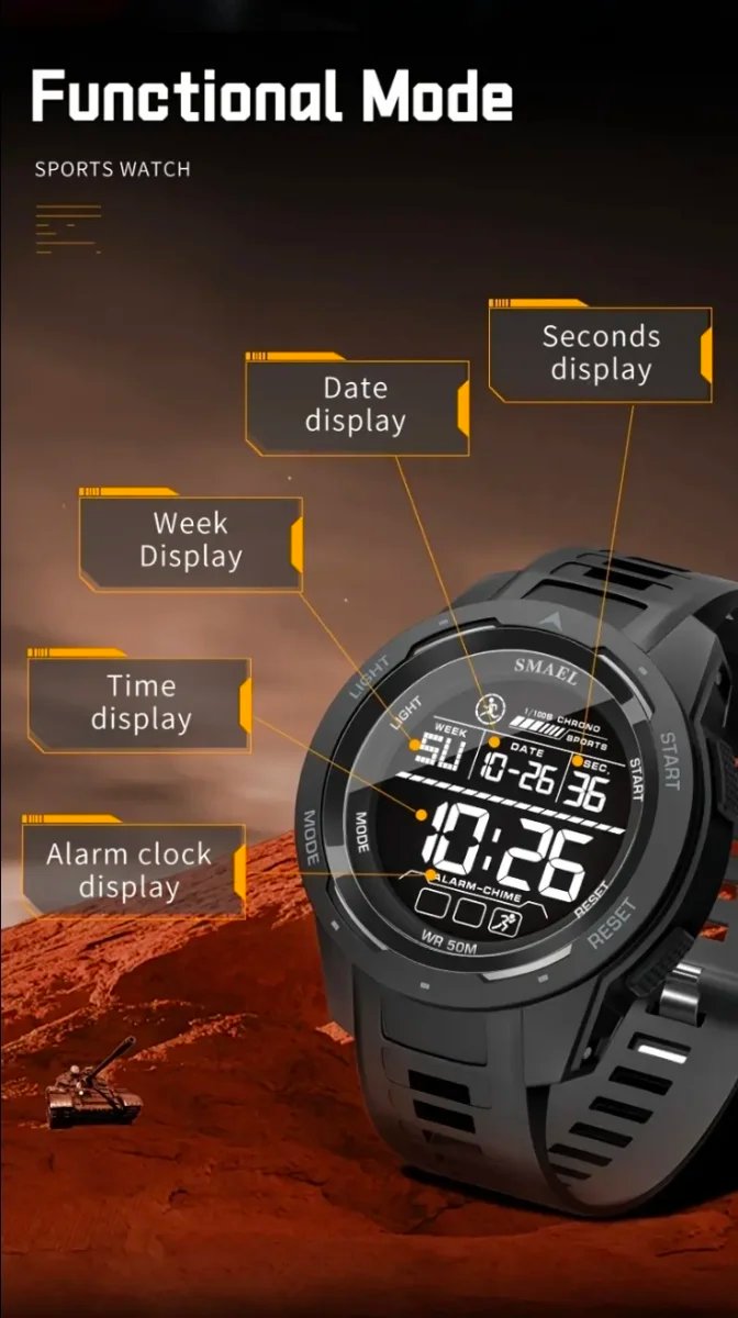 Reloj Digital WECOOL Cronógrafo LED Color Surtidos