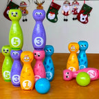 Juego Bolos Niños Divertido Figuras Numéricas