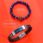 Set 3 Piezas Reloj Azul y Pulseras