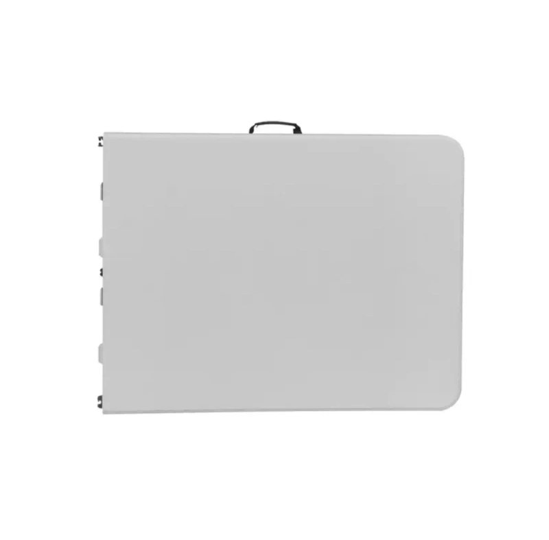 Mesa Plegable 180cm Blanca y Gris