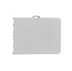 Mesa Plegable 180cm Blanca y Gris
