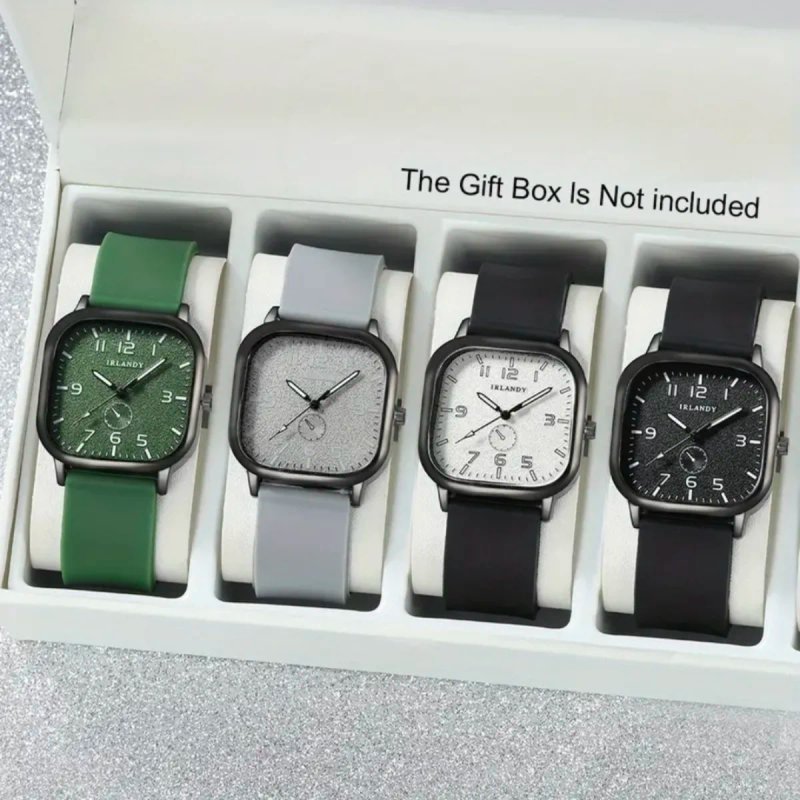 Relojes Cuadrados IRANDY (4 Piezas)