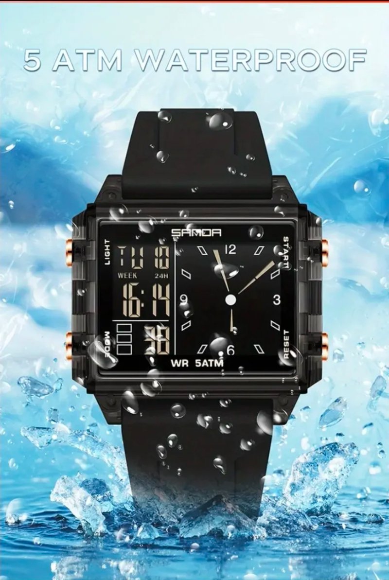 Reloj SANDA Deportivo Unisex Negro