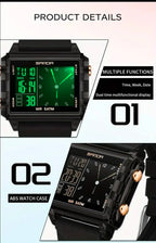 Reloj SANDA Deportivo Unisex Negro