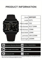 Reloj SANDA Deportivo Unisex Negro