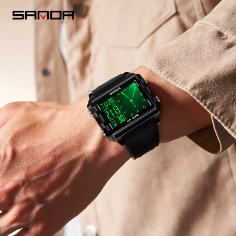 Reloj SANDA Deportivo Unisex Negro