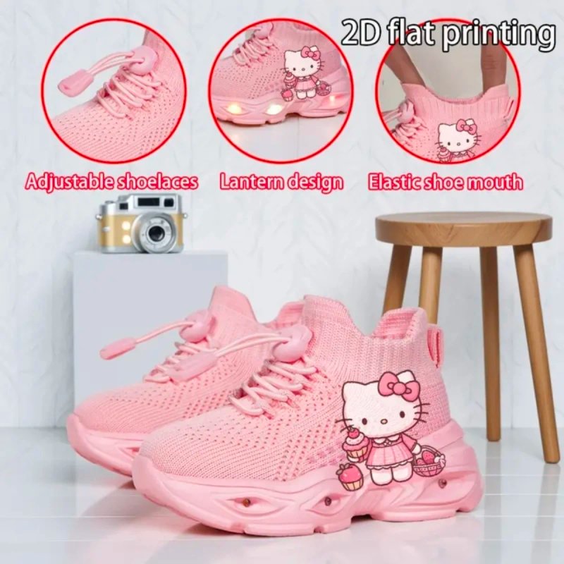 Zapatillas niña Hello Kitty Talla 19,5 Luces LED