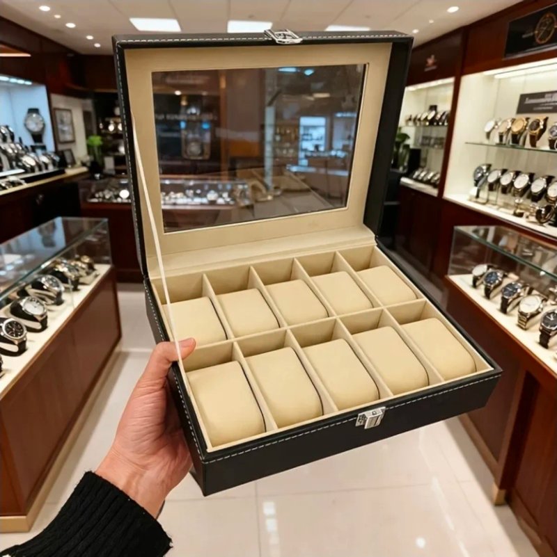 Caja Organizadora para 10 Relojes Negra