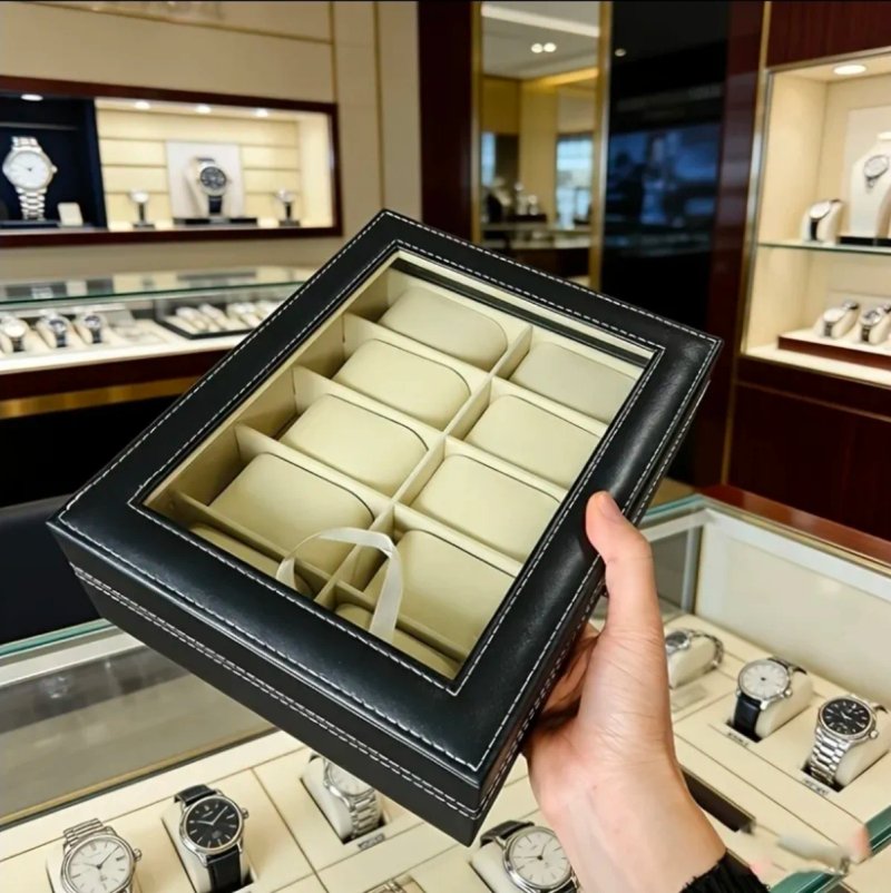 Caja Organizadora para 10 Relojes Negra