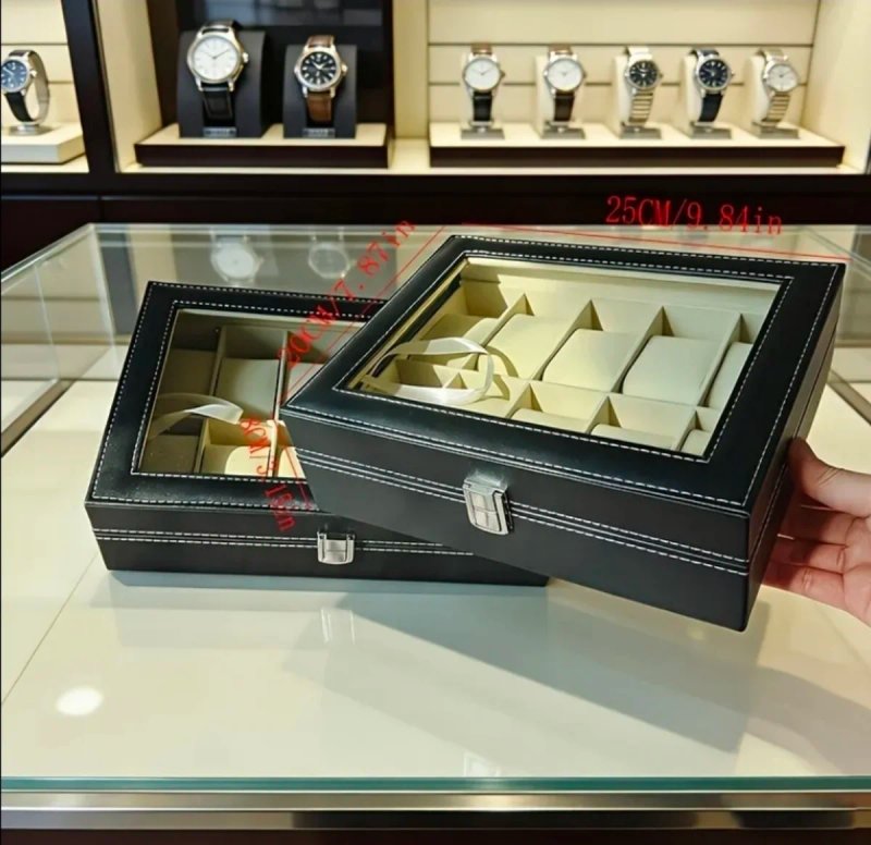 Caja Organizadora para 10 Relojes Negra