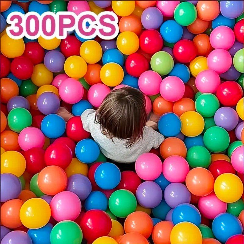 300 Bolas para Piscina Infantil Color Caramelo.