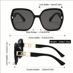 Gafas de Sol Lujo Mujer TITANORA Beige/Rosa, Negra