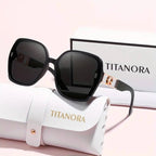Gafas de Sol Lujo Mujer TITANORA Beige/Rosa, Negra