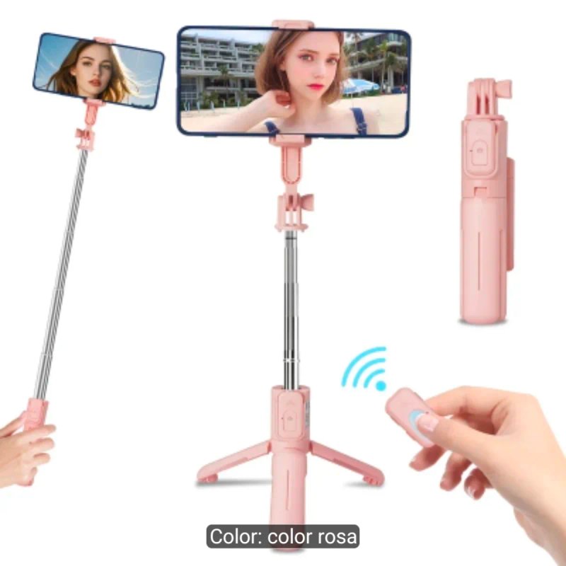 Trípode selfie retráctil c/mando