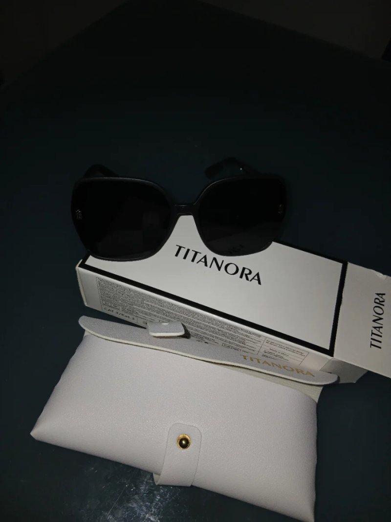 Gafas de Sol Lujo Mujer TITANORA Beige/Rosa, Negra