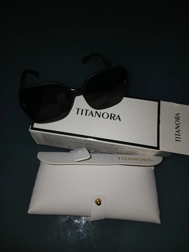 Gafas de Sol Lujo Mujer TITANORA Beige/Rosa, Negra