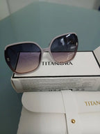 Gafas de Sol Lujo Mujer TITANORA Beige/Rosa, Negra