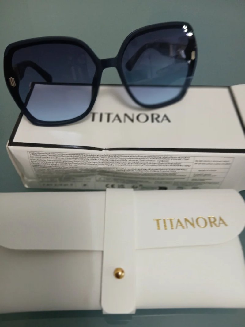 Gafas de Sol Lujo Mujer TITANORA Beige/Rosa, Negra