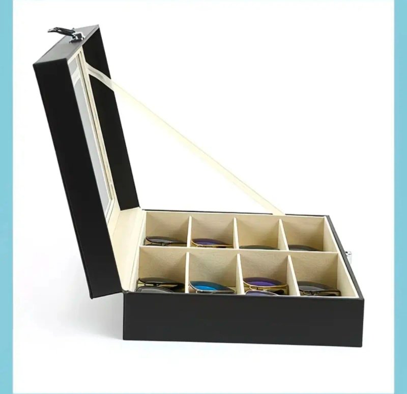 Caja Organizadora Lujo Gafas 8 Compartimentos