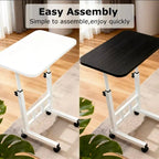 Mesa móvil con ruedas ajustable