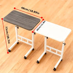 Mesa móvil con ruedas ajustable