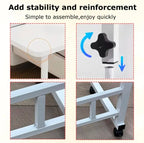 Mesa móvil con ruedas ajustable
