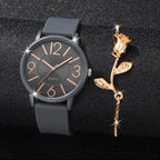 Reloj Silicona Gris Mujer