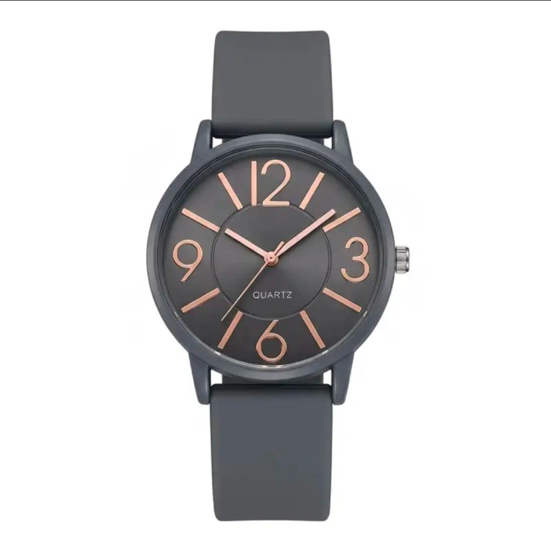 Reloj Silicona Gris Mujer