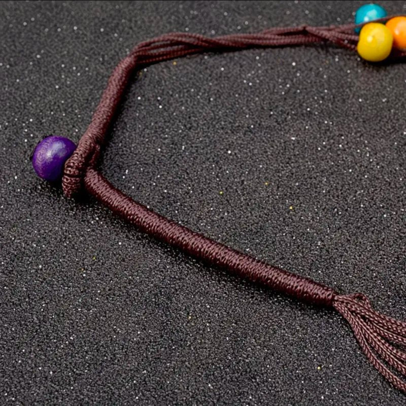 Collar Flores Madera Multicolor