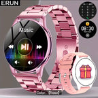 Smartwatch ERUN Pantalla Redonda 1.50 Rosa ó Negro