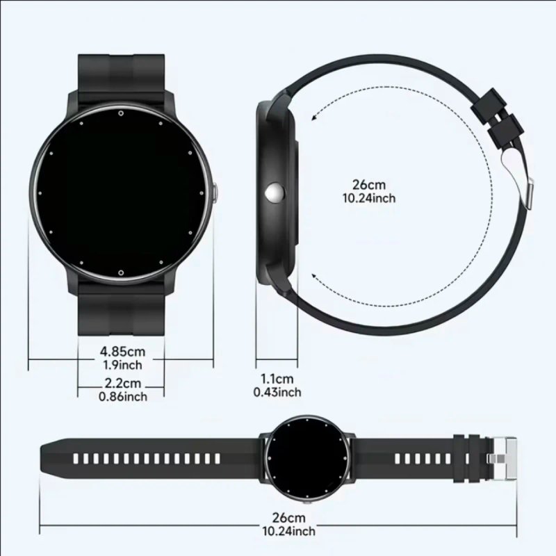 Smartwatch Negro Correa Silicona