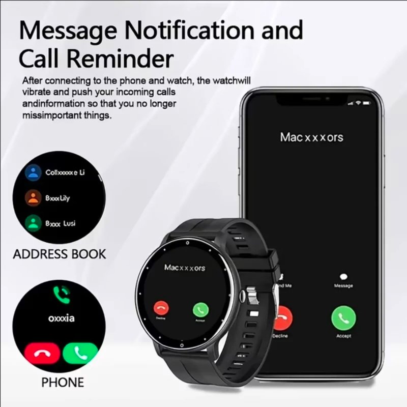 Smartwatch Negro Correa Silicona
