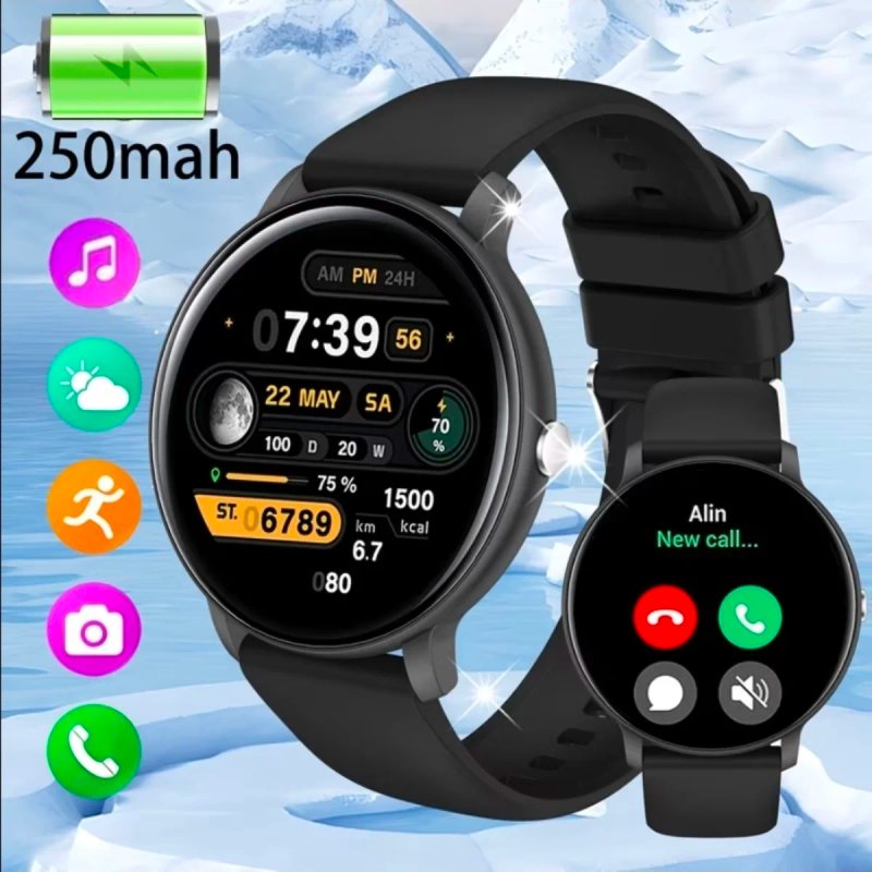 Smartwatch Negro Correa Silicona