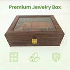 Caja para 12 Relojes con Ventana Transparente