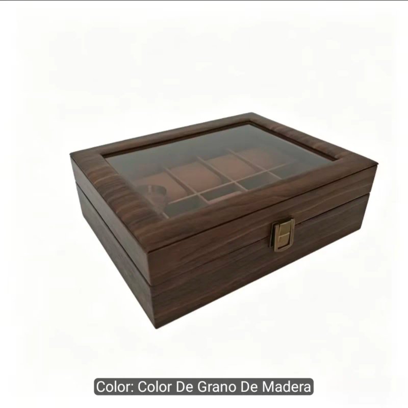 Caja para 12 Relojes con Ventana Transparente