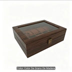 Caja para 12 Relojes con Ventana Transparente