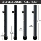4 extensores de patas para mesas plegables
