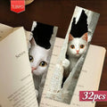 32 Marcadores Gato para Libros
