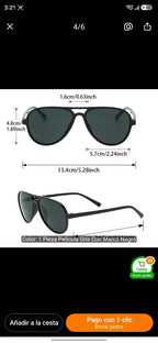Gafas de Sol Unisex Elegantes Tipo Aviador Cat.3