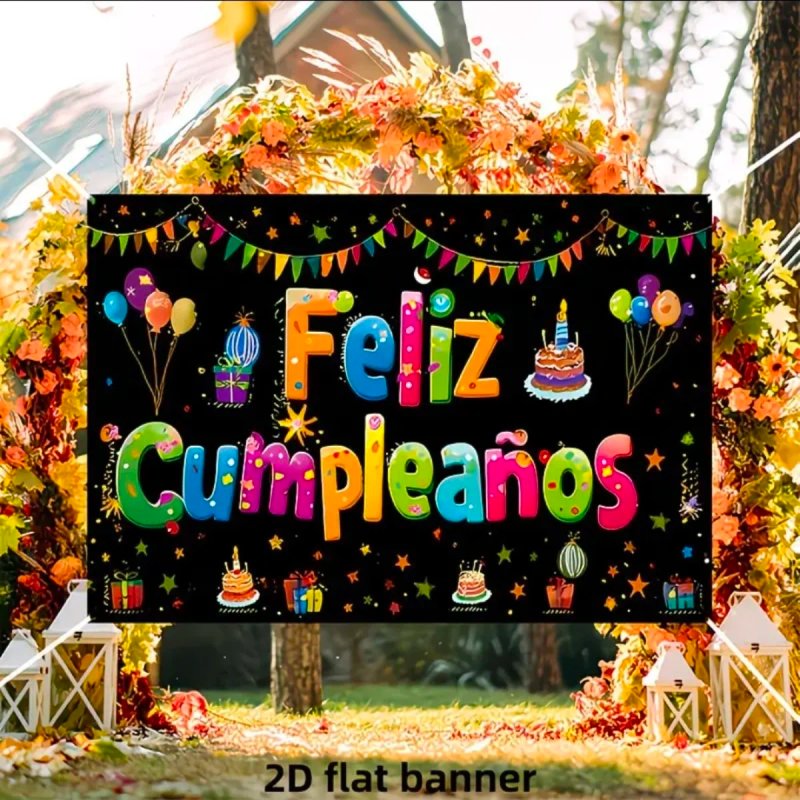 Banner Feliz Cumpleaños 100x75cm