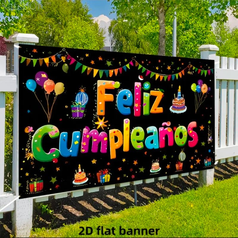 Banner Feliz Cumpleaños 100x75cm