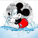 Juego 2 Posavasos Mickey y Minnie Amor
