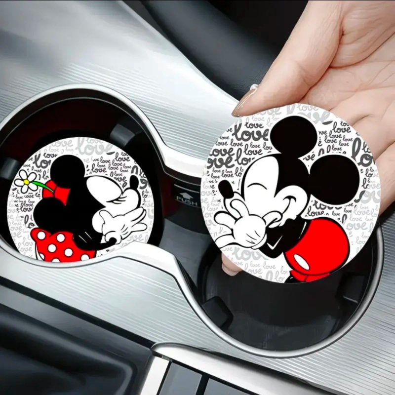 Juego 2 Posavasos Mickey y Minnie Amor