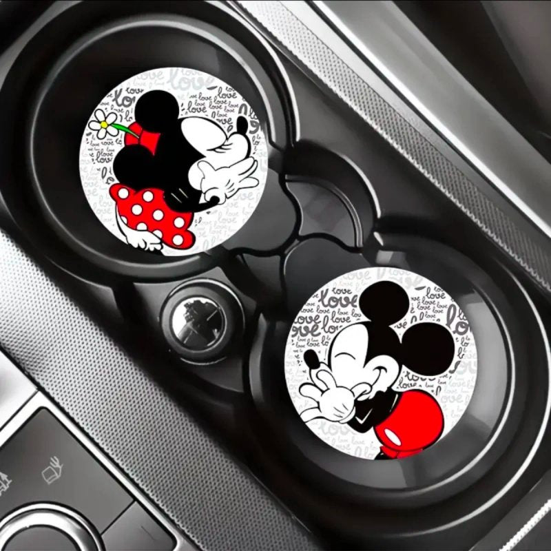 Juego 2 Posavasos Mickey y Minnie Amor
